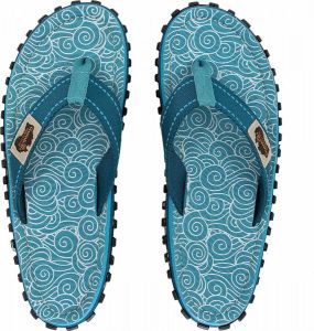 Gumbies Islander Flip Flop Turquoise Swirls [ | ]