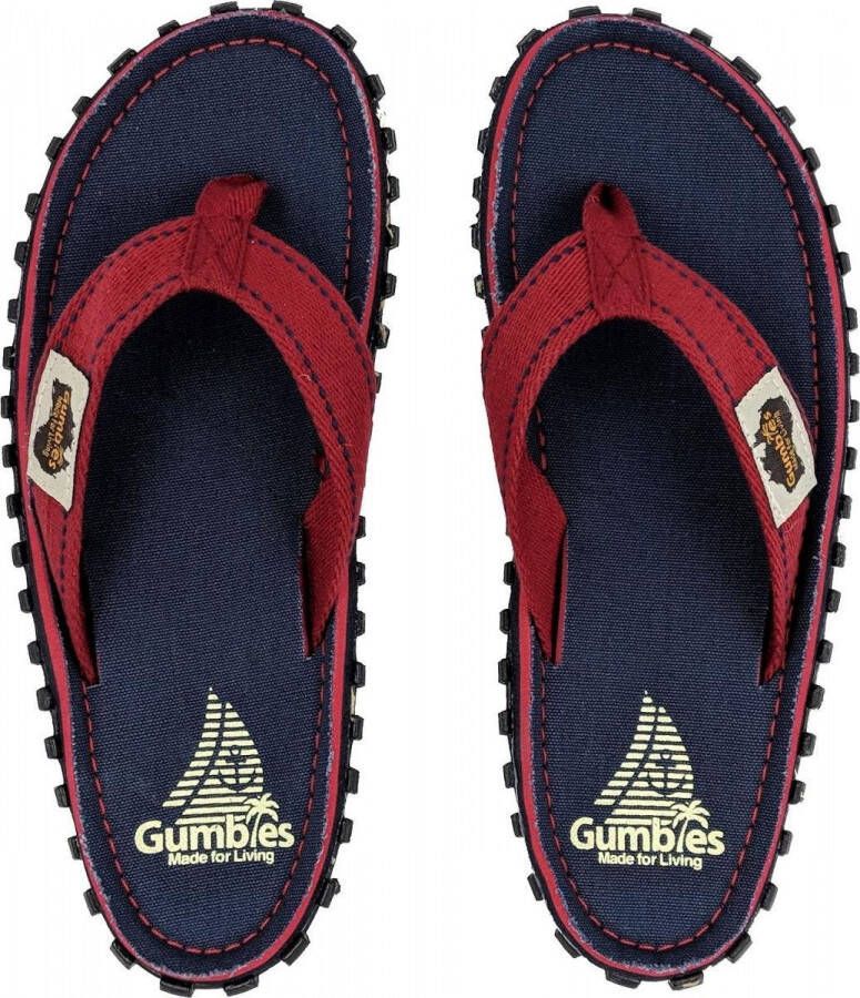 Gumbies | Teenslippers Dames | Navy Coast | Blauw Rood