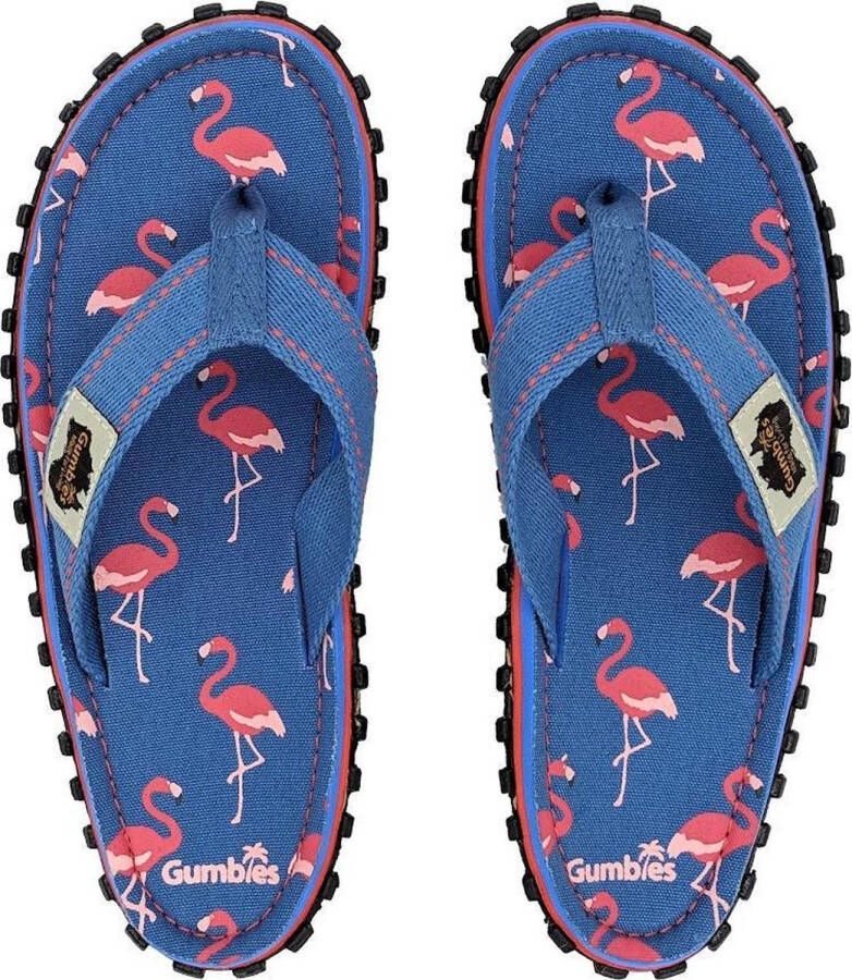 Gumbies Teenslippers | Unisex | Flamingo | Blauw Rood