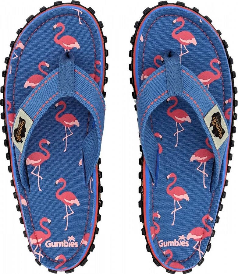 Gumbies Teenslippers | Unisex | Flamingo | Blauw Rood