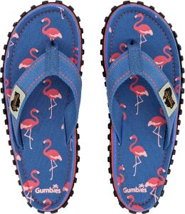 Gumbies Teenslippers Unisex Flamingo Blauw Rood