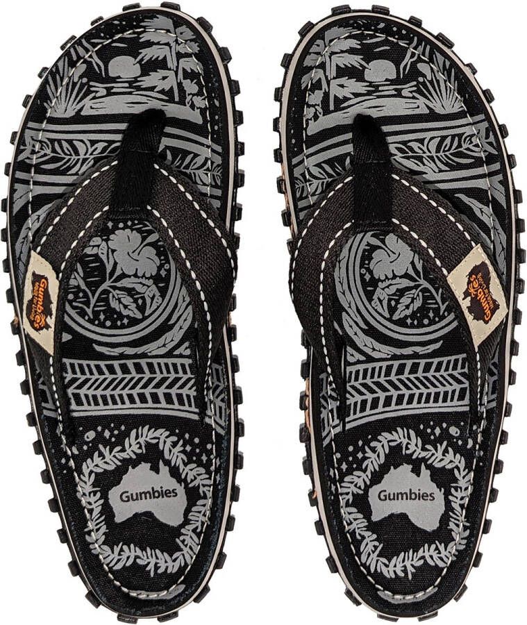Gumbies Teenslippers Unisex Midnight Black Zwart Grijs