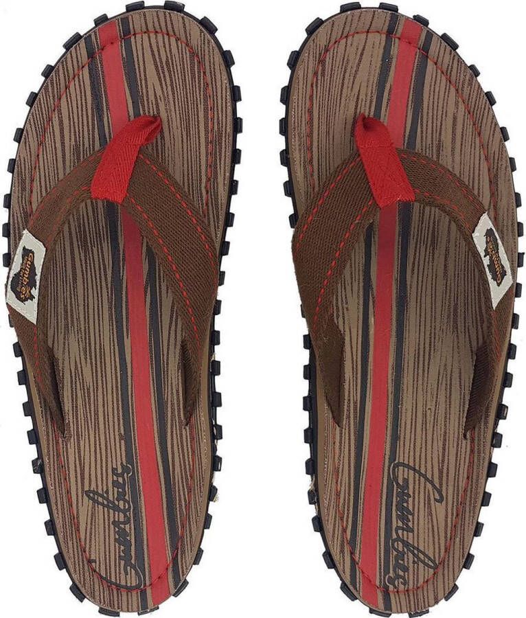 Gumbies Teenslippers | Unisex | Wood | Rood Bruin - Foto 1