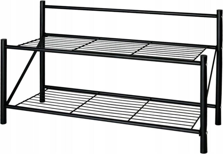 Brunbeste Metalen Schoenenrek 65 x 25 x Zwart