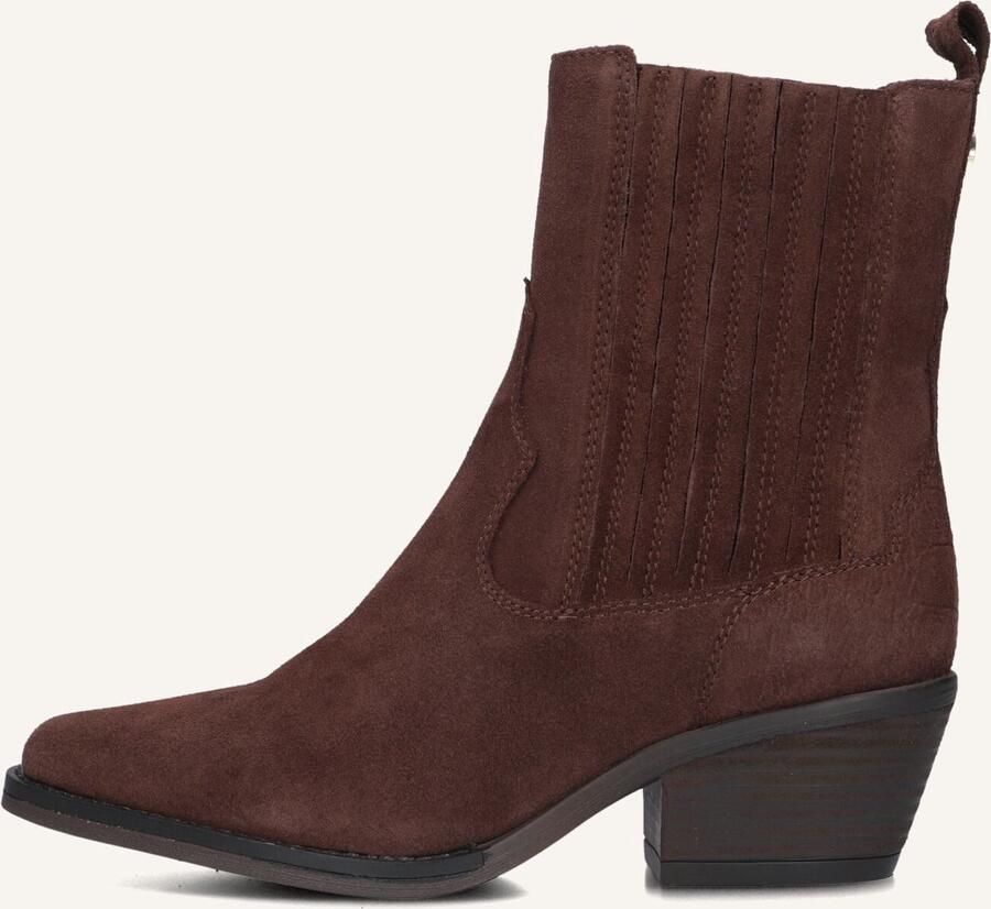 Haboob Indie Enkellaarsjes Enkelboots met rits Dames Bruin - Foto 2