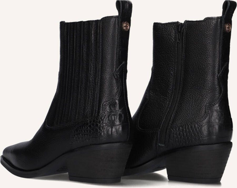 HABOOB Enkellaarsjes Dames Indie Maat: 39 Materiaal: Leer Kleur: Zwart - Foto 3