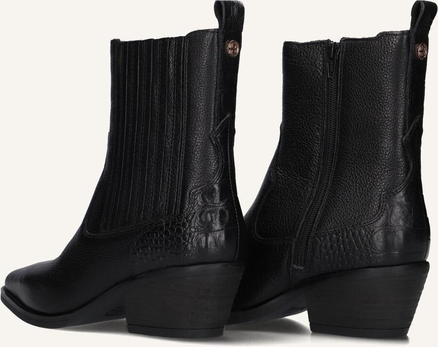 HABOOB Enkellaarsjes Dames Indie Maat: 38 Materiaal: Leer Kleur: Zwart - Foto 3