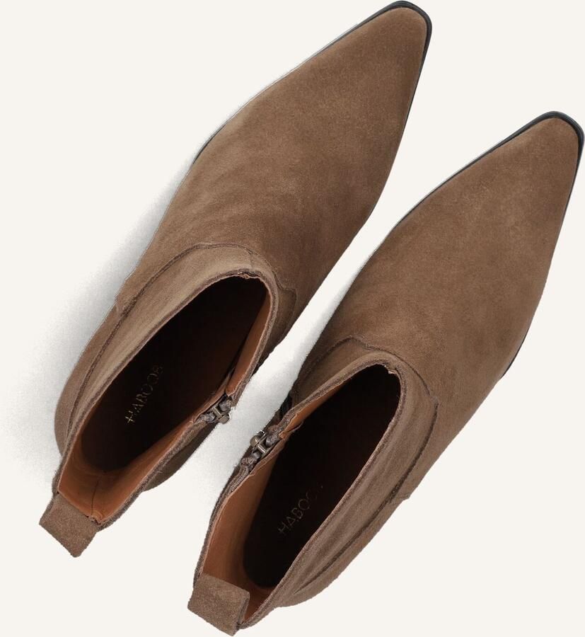 Haboob Louise Enkellaarsjes Enkelboots met rits Dames Taupe - Foto 2