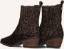 Haboob Indie Enkellaarsjes Enkelboots met rits Dames Bruin - Thumbnail 2