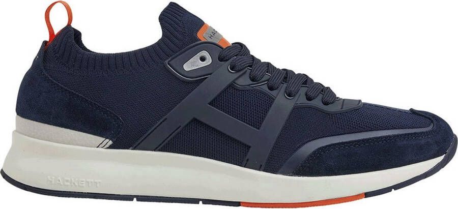 Hackett H-runner Knit Sneakers Blauw Man