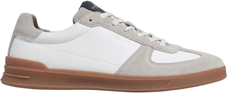 Hackett London Sneakers laag 'Brando Circuit' donkerbeige wit