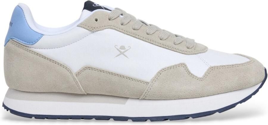 Hackett London Vector effen leren sneakers