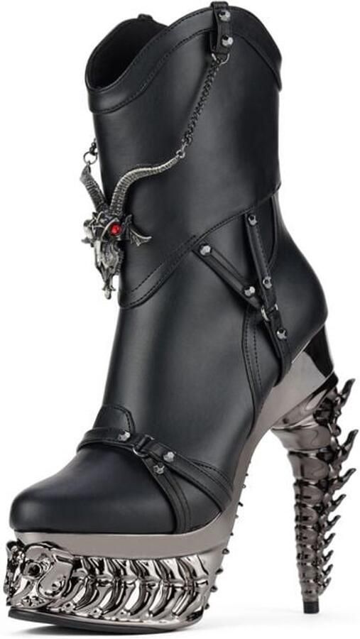 Hades Footwear Alchemy England Baphometica Dames Hoge Hakken zwart
