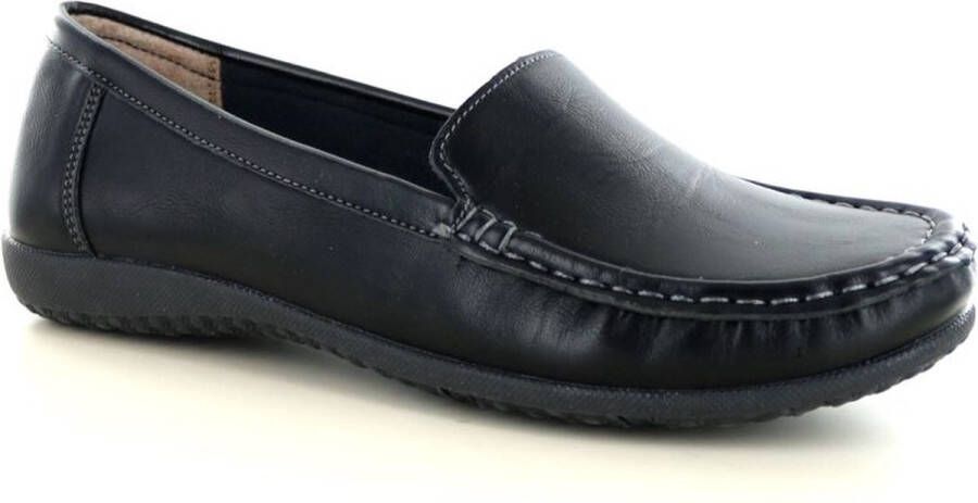 Hafjes Matera Zwarte instapper Leer - Foto 1