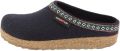 Haflinger pantoffel Franzl kleur Mittelblau - Zwart