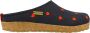 Haflinger Women's Grizzly Cuoricini Pantoffels zwart - Thumbnail 1