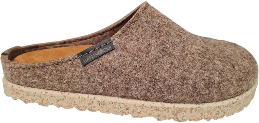 Haflinger hattan Clog Pantoffels Beige Bruin