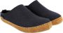 Haflinger Emil's Toffel -instap pantoffel Blauw Vilt Fashion Pantoffel leren loopvlak anatomisch voetbed - Thumbnail 1