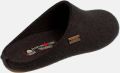 Haflinger Everest Fundus instap pantoffel donkergrijs - Vilt comfortabel antislip - Grijs