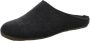 Haflinger Everest Fundus instap pantoffel donkergrijs - Vilt comfortabel antislip - Thumbnail 4