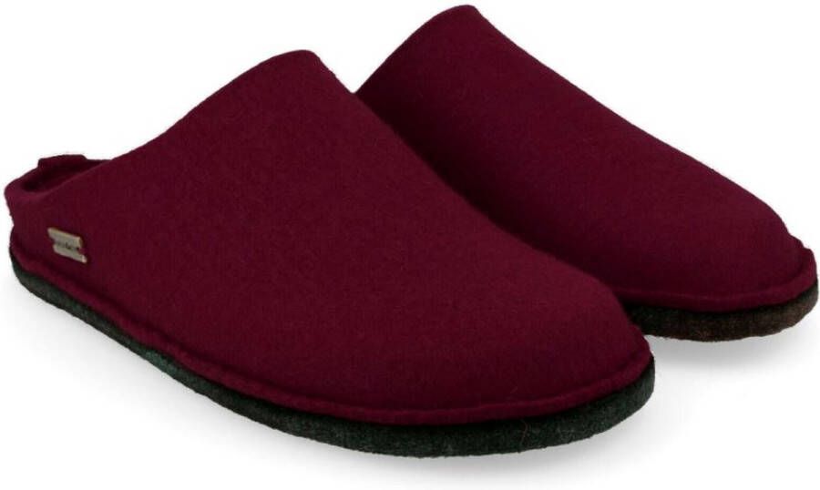 Haflinger Flair Soft Pantoffels Bordeaux 100% wolvilt - Foto 1