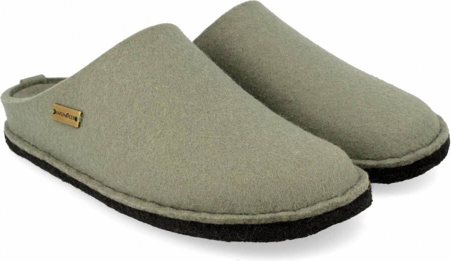 Haflinger Flair Soft Pantoffels kleur Kiwi 100% wolvilt - Foto 1