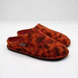 Haflinger Flair Soft Pixel pantoffels Kleur Rubin