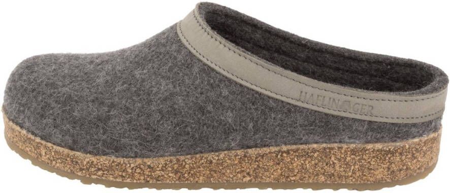 Haflinger Grizzly Torben Antraciet Pantoffel S1