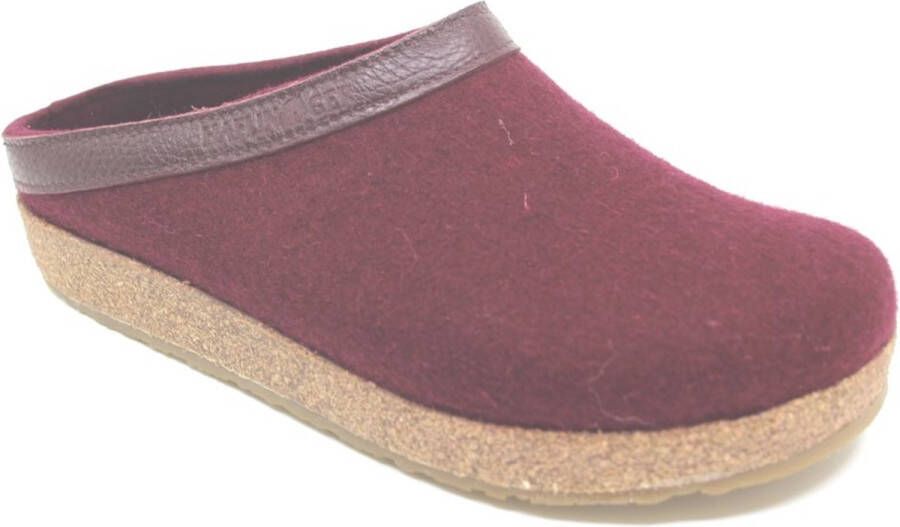 Haflinger Grizzly Torben Pantoffel Pantoffel Bordeaux