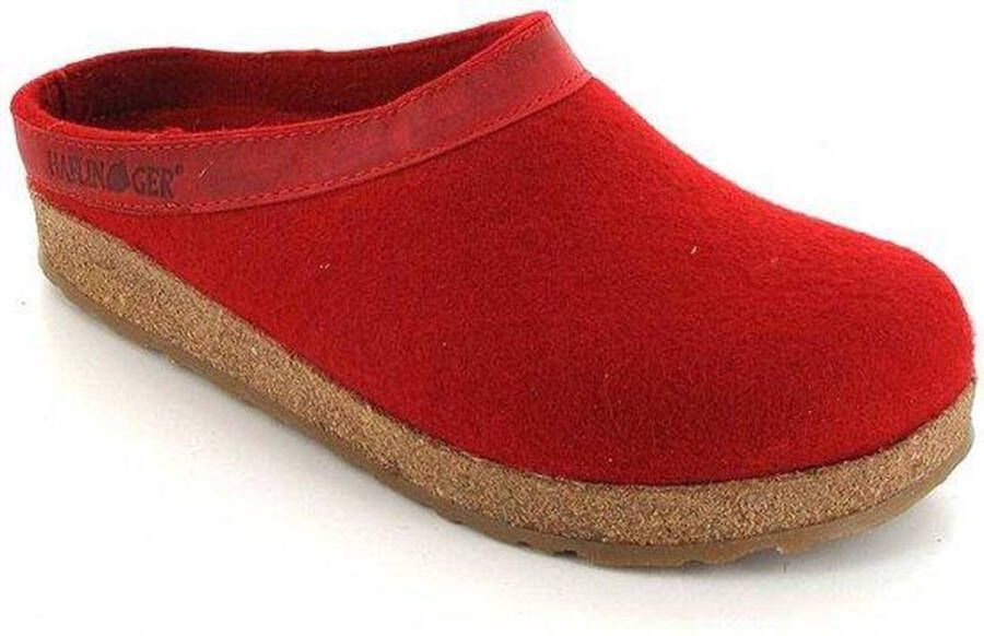 Haflinger Hafflinger Dames schoenen 713001 Grizzly Torben rood