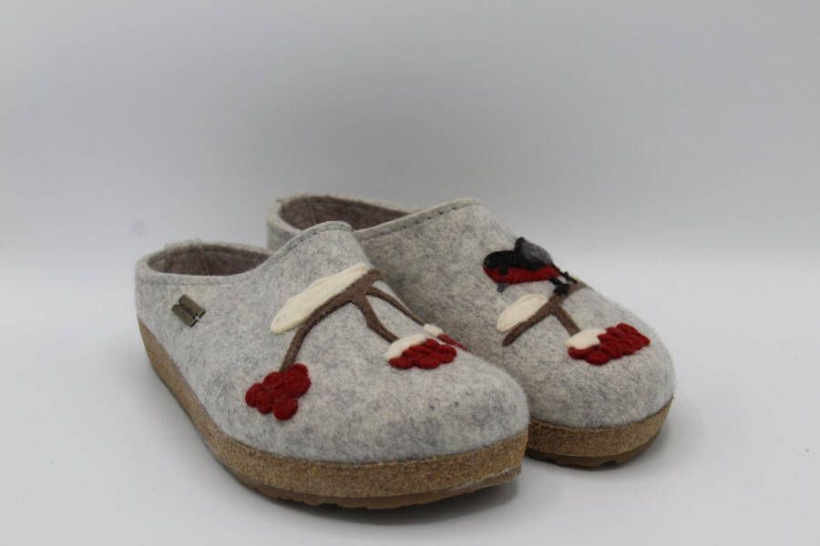 Haflinger 731089 Grizzly winterbird grijze pantoffel Kleur Grijs)