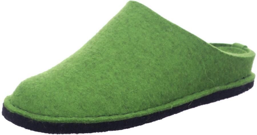 HAFLINGER Muiltjes 'Hausschuh Herren 311010 36 Textil in grün' groen
