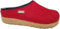 HAFLINGER Huisschoenen 'Hausschuh n Grizzly Kris paprika Filz in schwarz' rood - Rood