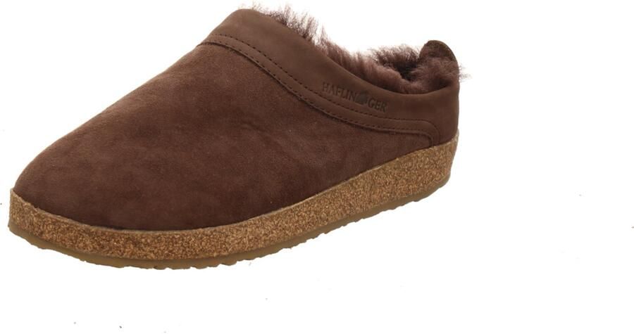 Haflinger dames pantoffels bruin