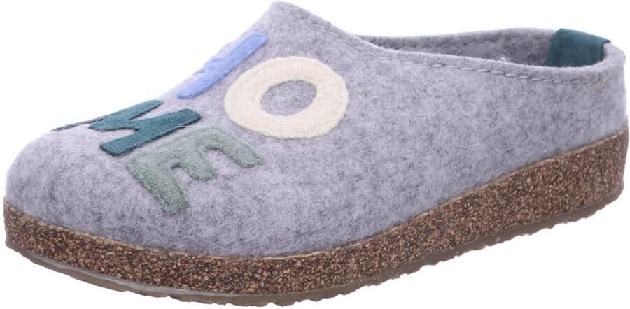 Haflinger dames pantoffels grijs