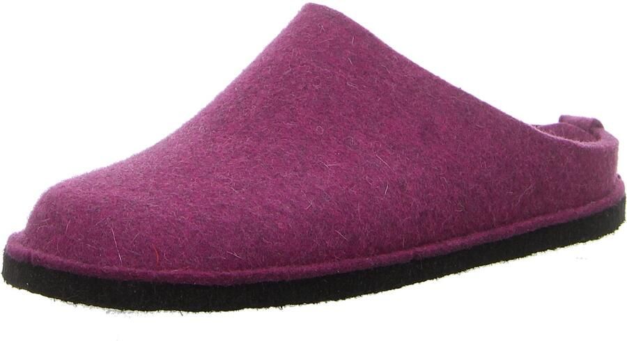 HAFLINGER Huisschoenen 'Hausschuh Damen 311010 101 Filz in rot' lila