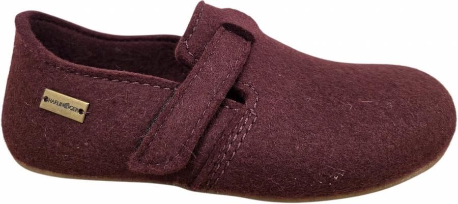 Haflinger Everest Foc Bordeaux Pantoffels Dichte Sloffen Bordeaux Vilt Dames Bordeaux