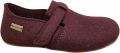 Haflinger Everest Foc Bordeaux Pantoffels Dichte Sloffen Bordeaux Vilt Dames Bordeaux - Rood