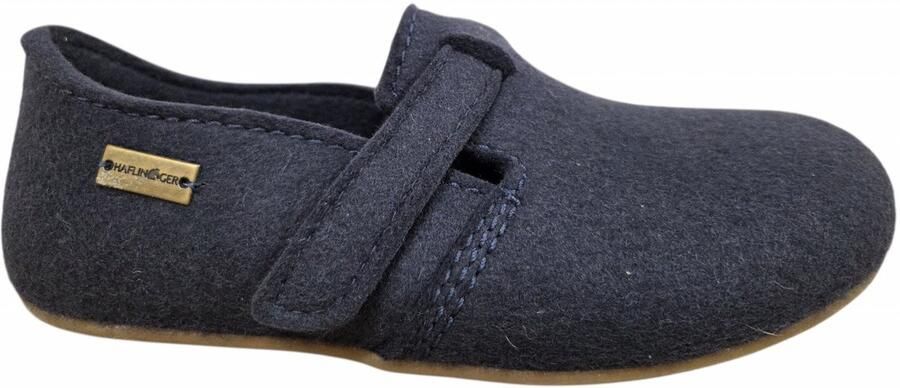 Haflinger Everest Foc Mittelblau Pantoffels Dichte Sloffen Blauw Vilt Blauw - Foto 1