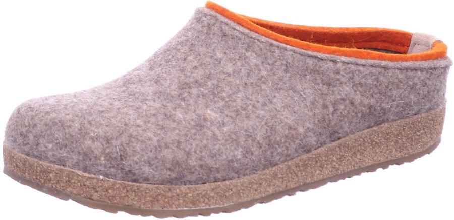 Haflinger heren pantoffels beige