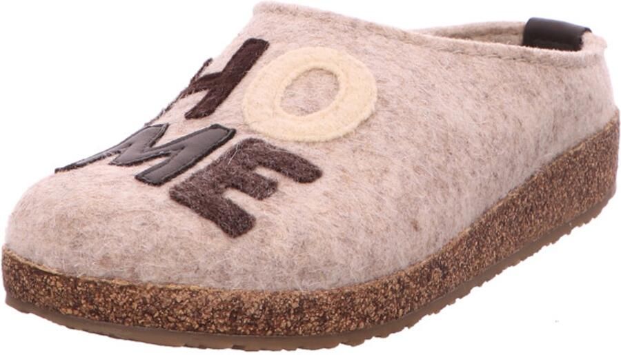 Haflinger heren pantoffels beige