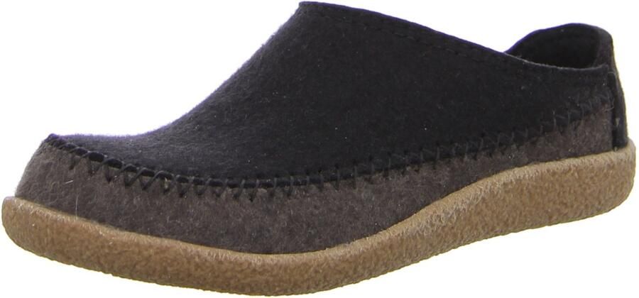 Haflinger 718004 03 heren pantoffels zwart