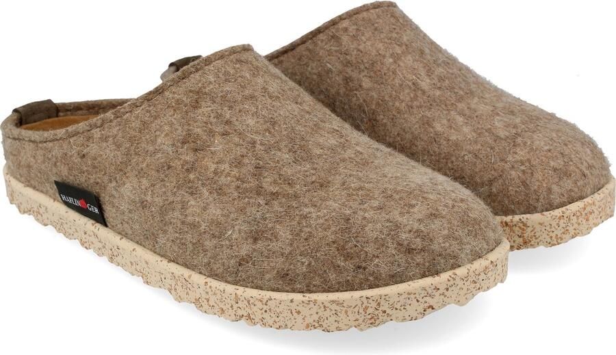 Haflinger hattan Clog Pantoffels Beige Bruin