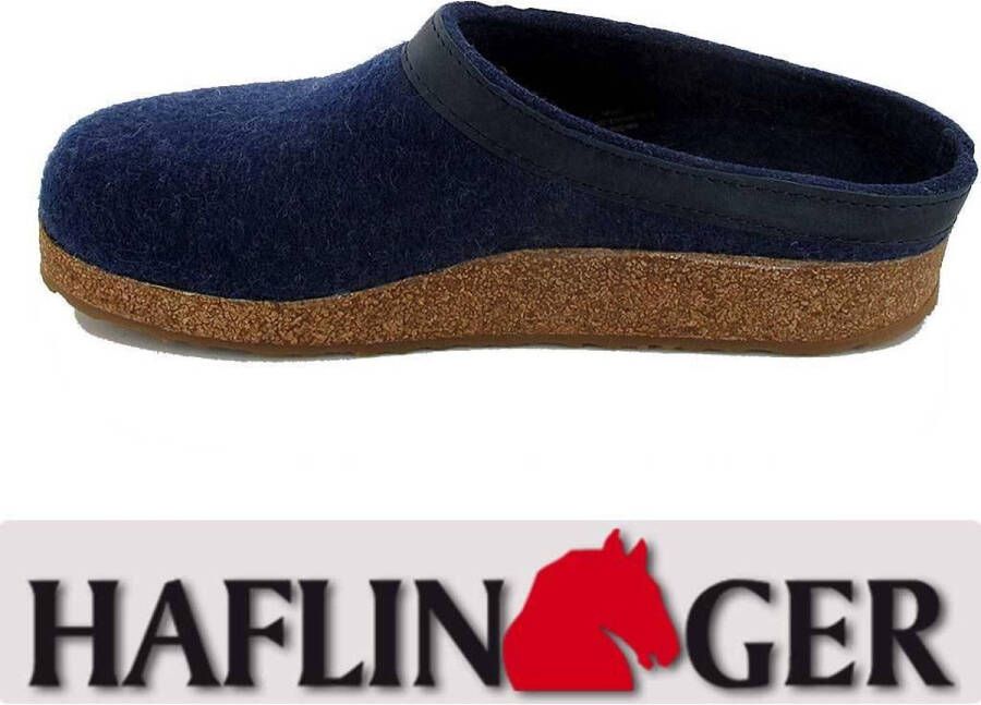 Haflinger Grizzly Torben Jeans Pantoffels Uniseks - Foto 3