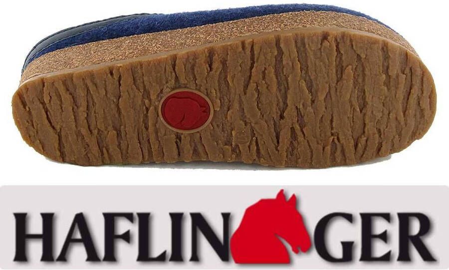 Haflinger Grizzly Torben Jeans Pantoffels Uniseks - Foto 6