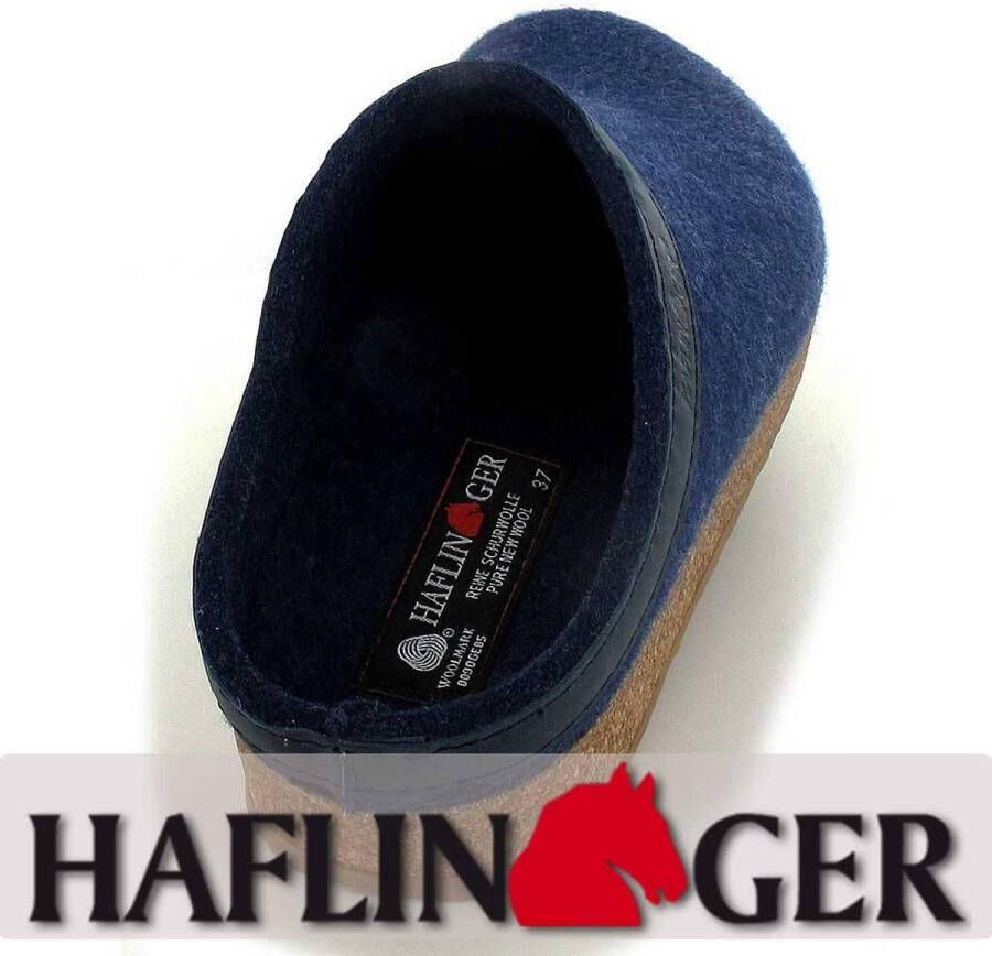 Haflinger Grizzly Torben Jeans Pantoffels Uniseks