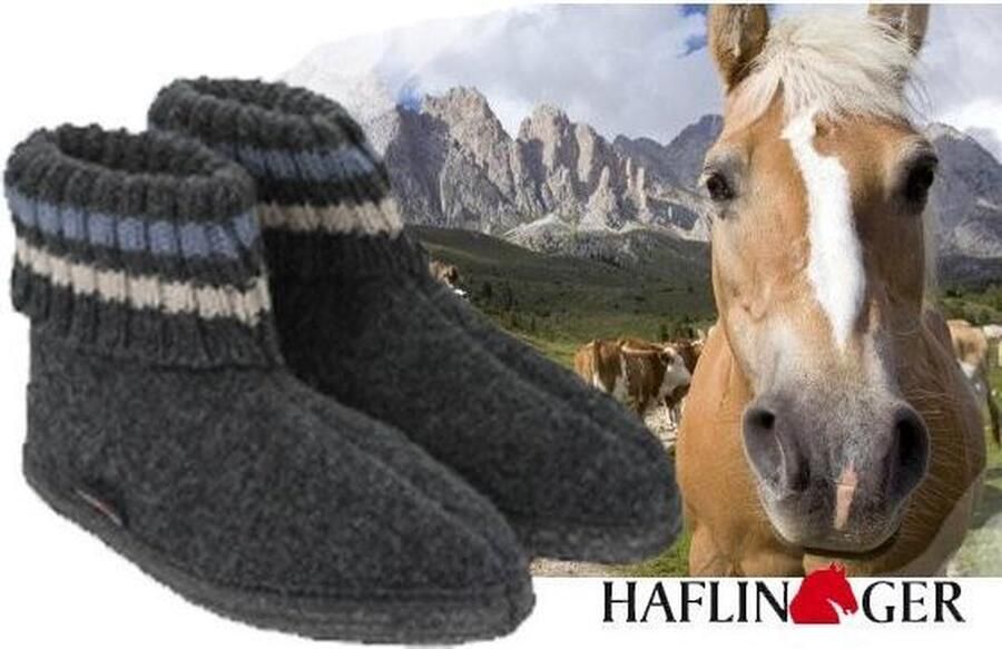 Haflinger Paul Sloffen Graphit Grijs 100% wol huissloffen pantoffel - Foto 11