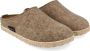Haflinger hattan Clog Pantoffels Beige Bruin - Thumbnail 1