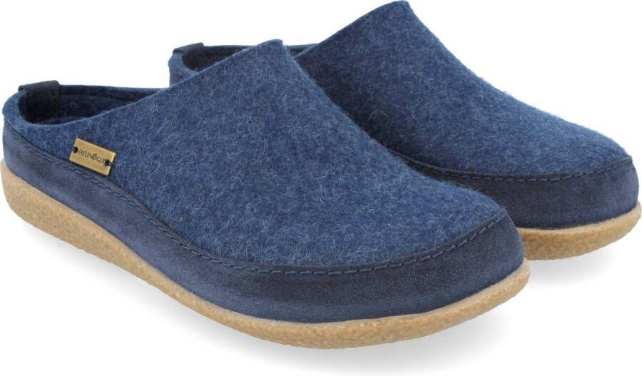 Haflinger Skane Pantoffel Unisex Blauw
