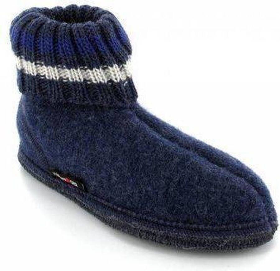 Haflinger Paul pantoffel met latex zool jeans